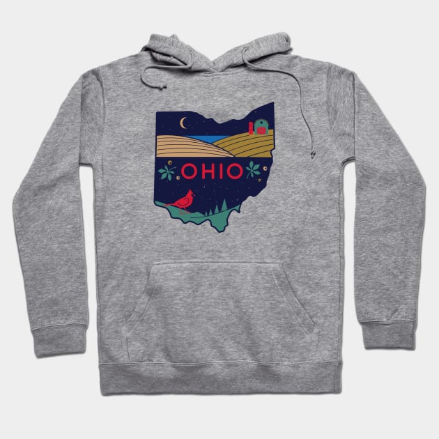 Great State of Ohio nature graphic Hoodie by luckybengal